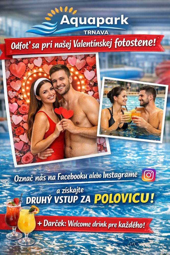 Valentín v Aquaparku Trnava: Láska, ktorá osvieži!